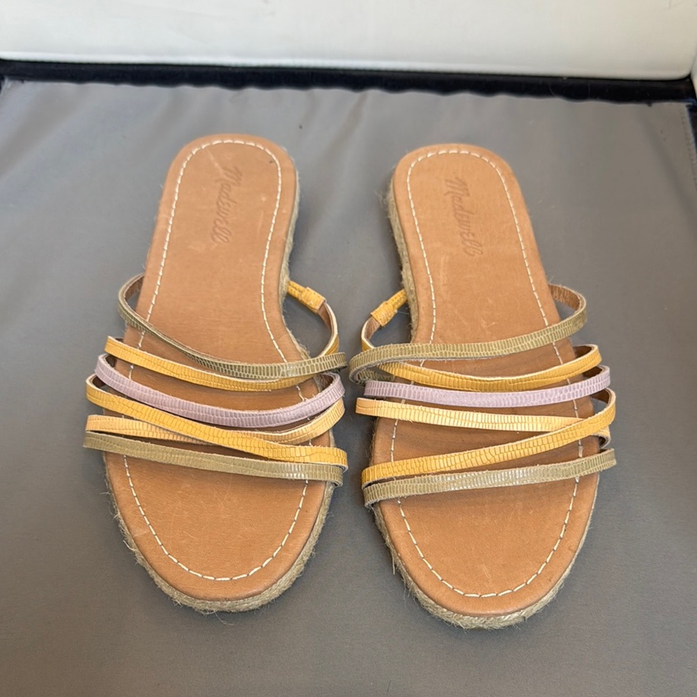 Madewell Women's Multi-Color Strappy Sandals size 7/7.5‎